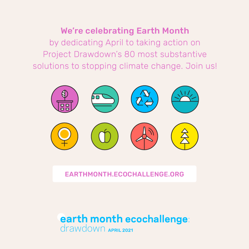 Start your Ecochallenge team for April now
